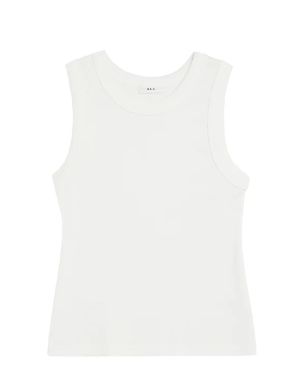 A.L.C. Classic White Crewneck Tank
